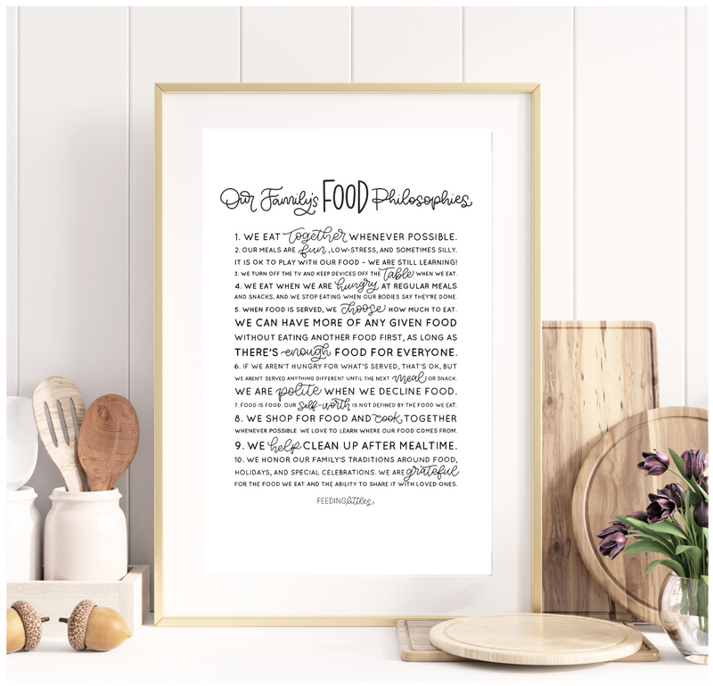 Food Philosophy Art Print