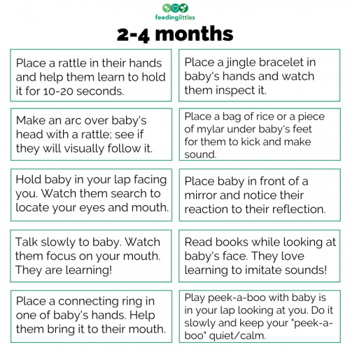 Easy Ways to Play With Your Baby – FREE PRINTABLE – Feeding Littles