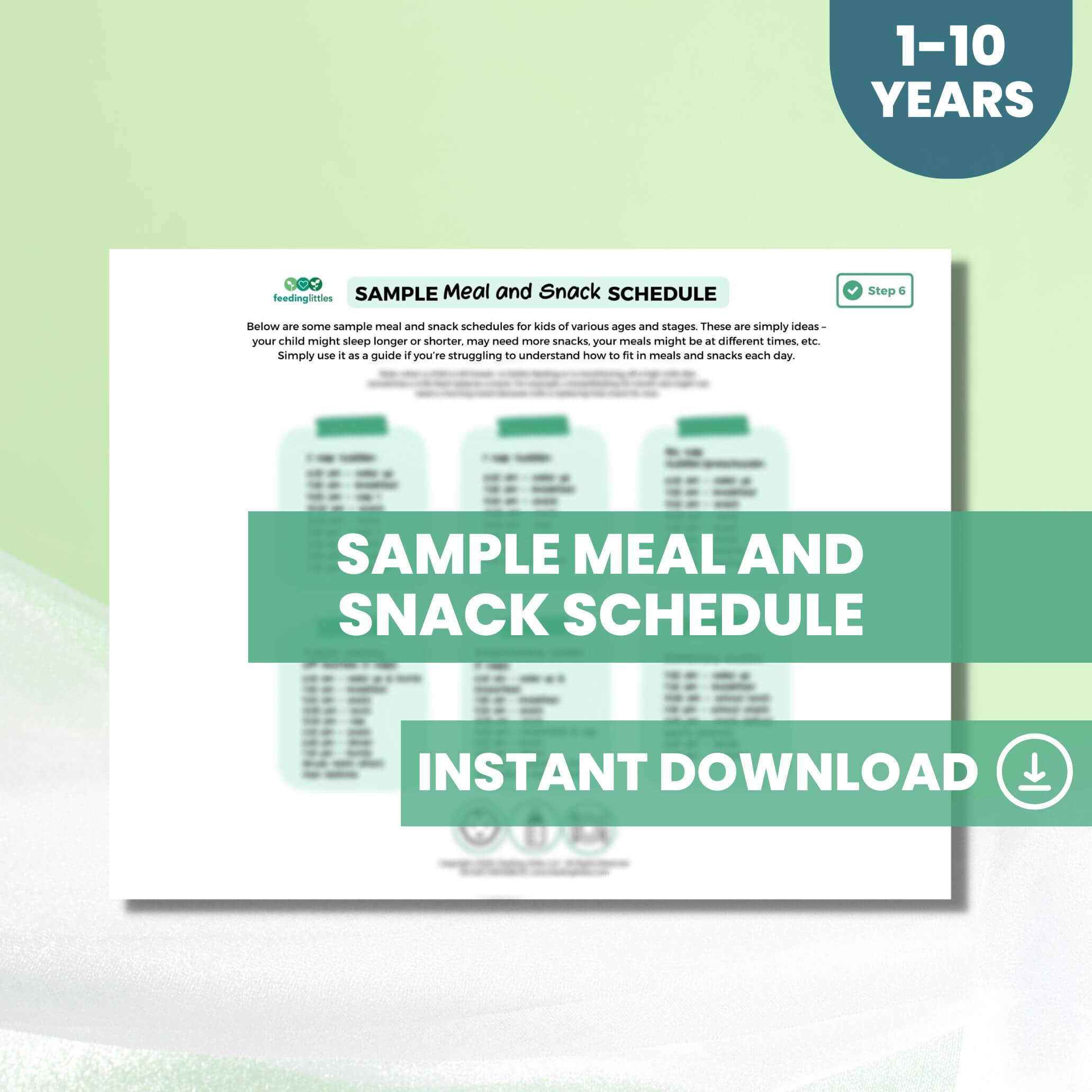 Sample Meal and Snack Schedule