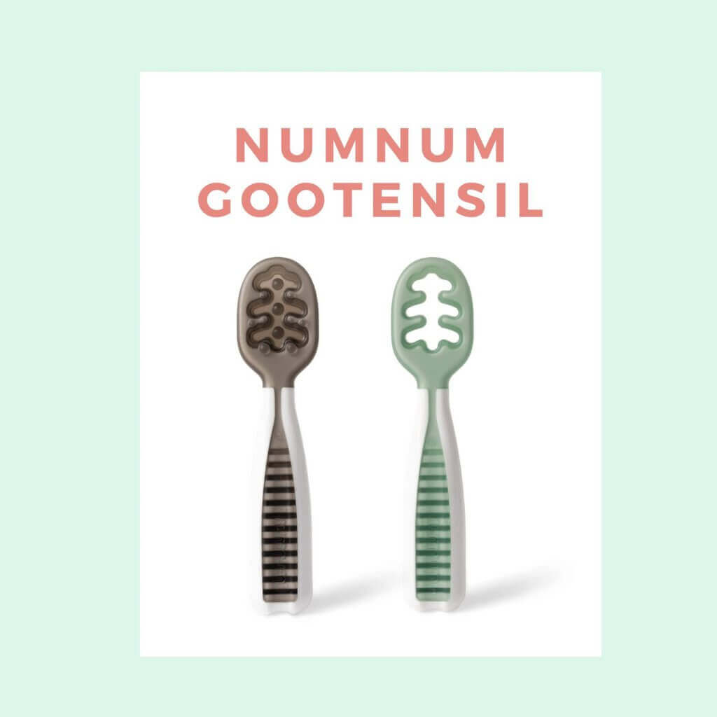Numnum Pre-Spoon Silicone Gootensils, Baby Spoon